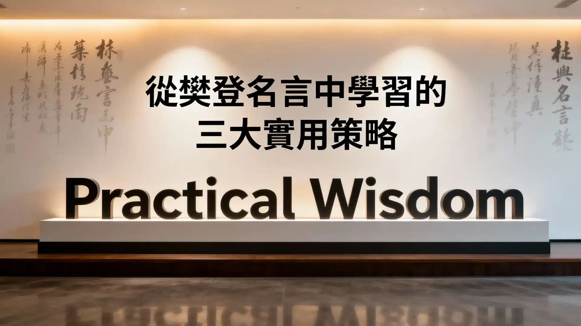 樊登名言三大策略：從知道到做到的職場生活實踐指南
