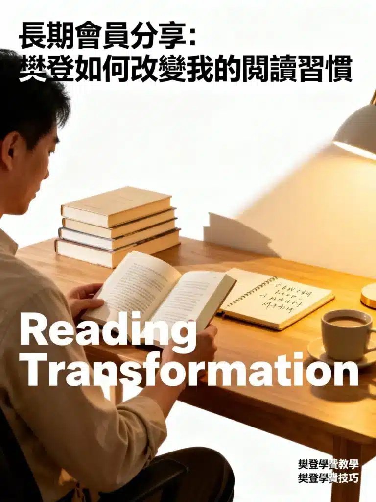 樊登學費值得嗎？長期會員分享如何改變閱讀習慣與投資回報