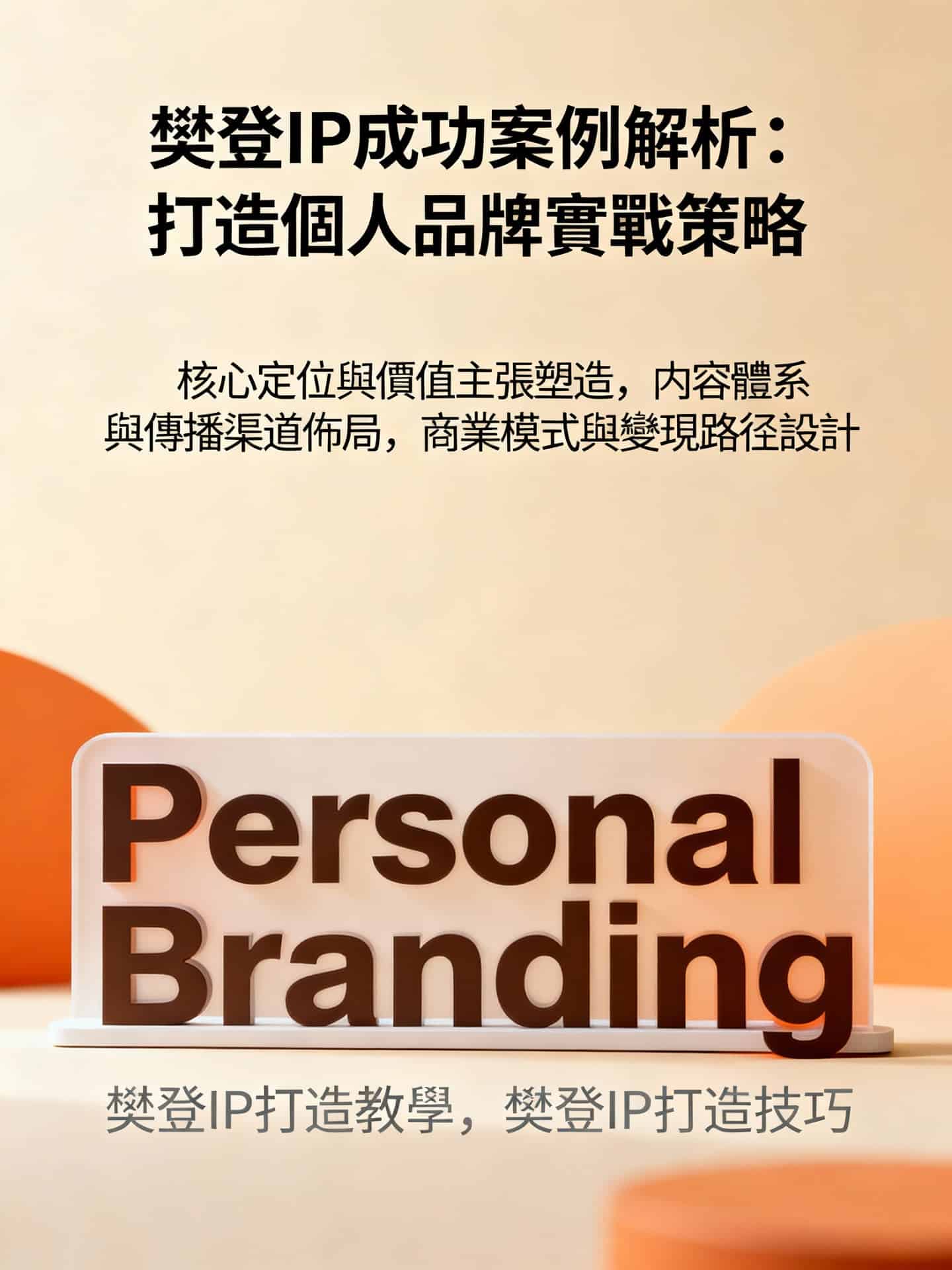 樊登IP打造實戰策略：從定位到變現的完整指南
