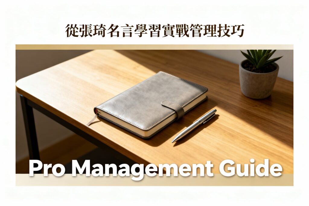 張琦名言應用指南：從管理心法到實戰技巧的完整解析