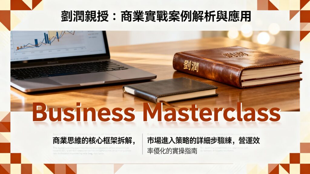 劉潤線上課程：商業實戰案例解析與應用，掌握關鍵思維