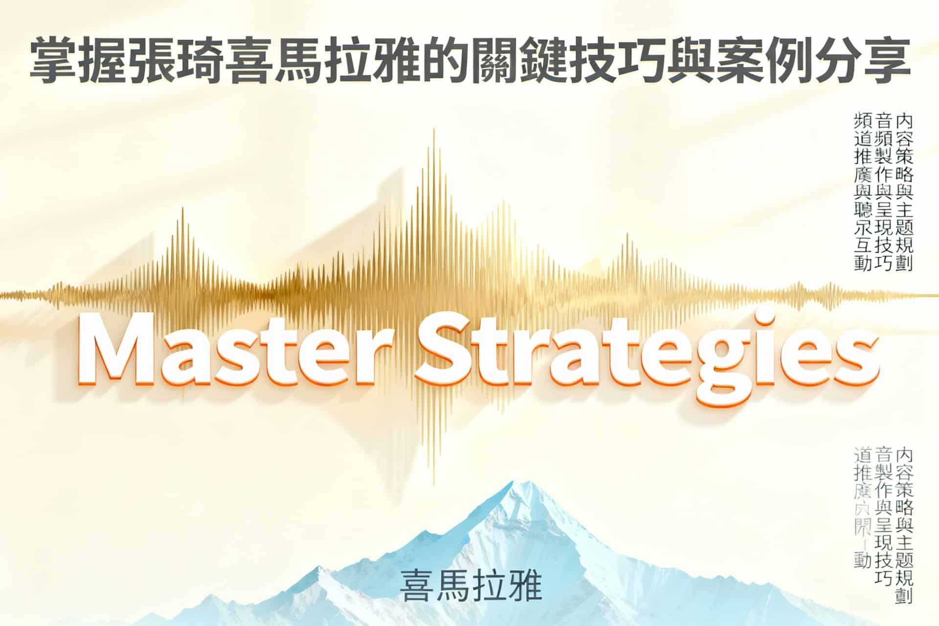 張琦喜馬拉雅：實戰案例解析與應用步驟，掌握關鍵技巧