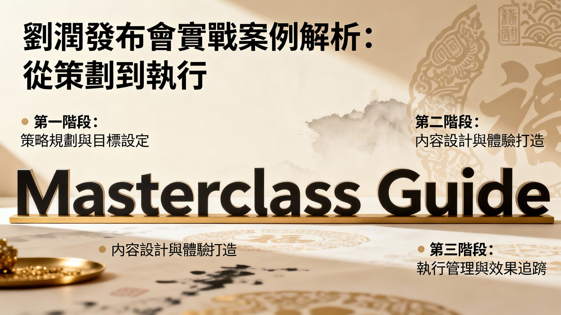 劉潤發布會實戰解析：從策劃到執行的完整藍圖與關鍵步驟