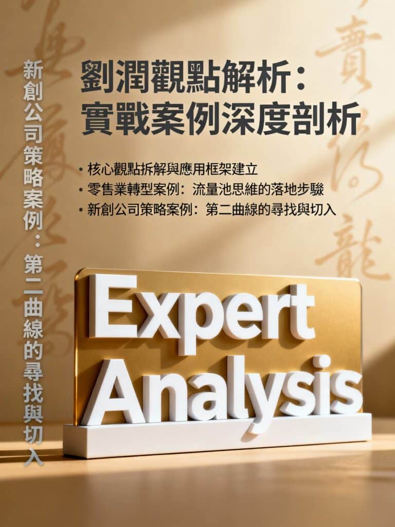 劉潤VS策略實戰解析：三步驟教你應用商業思維解決問題