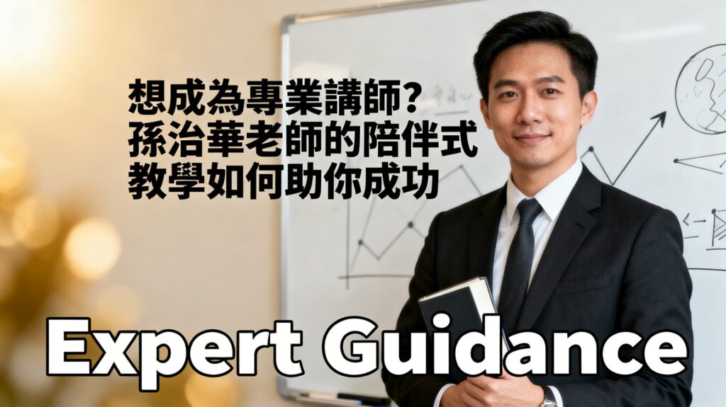 孫治華老師：3步驟打造專業講師品牌，陪伴式教學助你成功